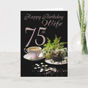 Vrouw 75 Verjaardag - de Vrouw van de Kaart van de