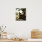 Vrouw aan de Nou, Religieuze Poster (Keuken)