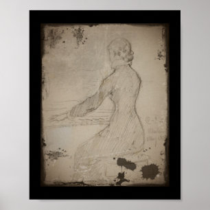 Vrouw aan de Piano (Dam Vid Piano) Poster