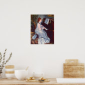 Vrouw aan de Piano Poster (Keuken)
