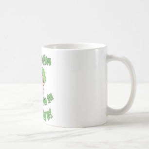 Vrouw aan de rand koffiemok