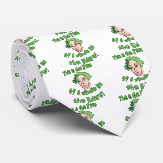 Vrouw aan de rand stropdas (Opgerold)