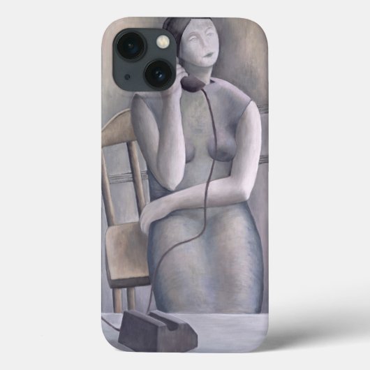 Vrouw aan de telefoon 1995 Case-Mate iPhone case (Achterkant)