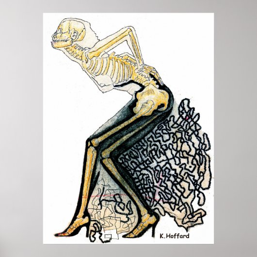 "Vrouw aantrekking" Poster (Voorkant)