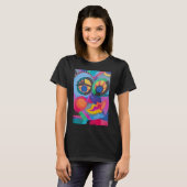 Vrouw Abstract gezicht T-shirt (Voorkant volledig)