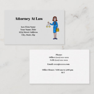 Vrouw Advocaat Visitekaartje