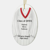 Vrouw Afstudeerder Geit White en Red Ornament (Links)