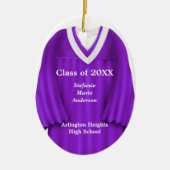Vrouw Afstudeerder Geitte Paars en White Ornament (Voorkant)