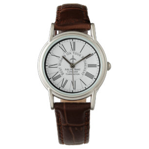 Vrouw Airline Pilot of Cabin Crew Pensioen Gift Horloge