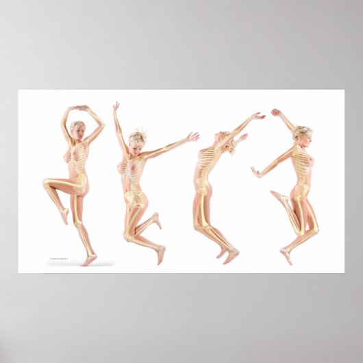 Vrouw Anatomie Poster (Voorkant)