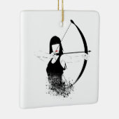 Vrouw Archer Keramisch Ornament (Rechts)