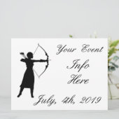 Vrouw Archer Silhouette Thunder_Cove (Staand voorkant)