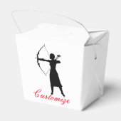 Vrouw Archer Silhouette Thunder_Cove Bedankdoosjes (Achterkant)