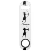 Vrouw Archer Silhouette Thunder_Cove Speed Flessenopener (Achterkant)