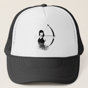 Vrouw Archer Trucker Pet