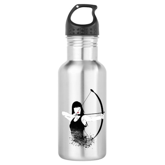 Vrouw Archer Waterfles (Voorkant)
