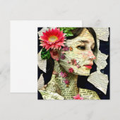  vrouw Art Collage (Voorkant / Achterkant)