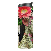  vrouw Art Collage Thermosbeker (Gedraaid links)