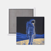 Vrouw Astronaut Magneet (Voorkant / Achterkant)