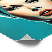 Vrouw Astronaut Poster (Hoek)