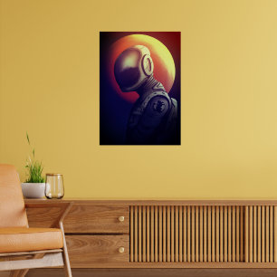 Vrouw Astronaut Poster