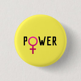 Vrouw | badge ronde button 3,2 cm