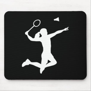 Vrouw Badminton Speler Muismat