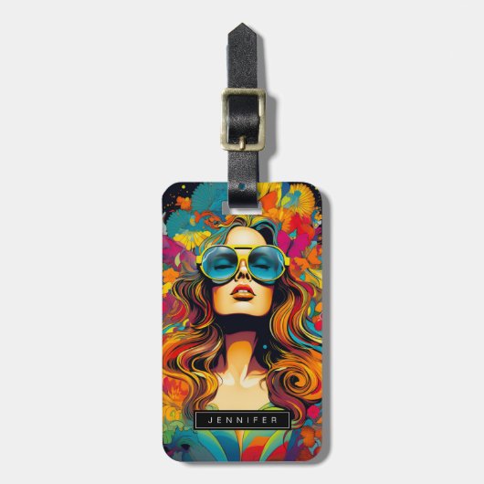  vrouw Bagagelabels (Voorkant verticaal)