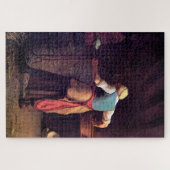 Vrouw Baking Bread, Jean-Francois Millet Legpuzzel (Horizontaal)