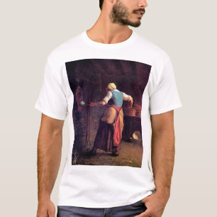 Vrouw Baking Bread, Jean-Francois Millet T-shirt