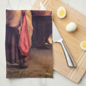 Vrouw Baking Bread, Jean-Francois Millet Theedoek (Quarter Fold)