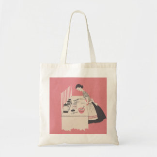  vrouw-baking tote bag