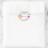 Vrouw bakker gebak chef-kok cookie cadeau label st (Tas)