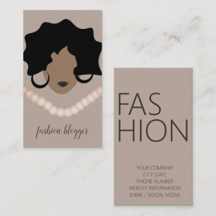Vrouw Beauty Fashionista Blogger Planner Zakenvrou Visitekaartje