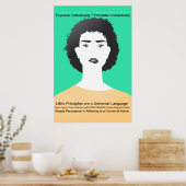 Vrouw: Beginselen van het leven — doorzettingsverm Poster (Keuken)