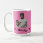 vrouw beker koffiemok (Links)