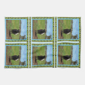 Vrouw Belted Galloway Koe Theedoek (Horizontaal)