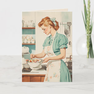 vrouw bereidt paaseieren feestdagen kaart
