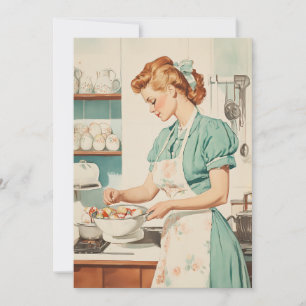 vrouw bereidt paaseieren feestdagenkaart