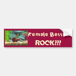 Vrouw Bettas Rock! Bumpersticker