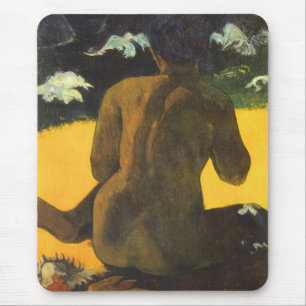 Vrouw bij de zee door Paul Gauguin Muismat