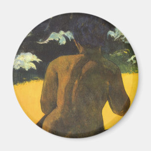 Vrouw bij de zee van Paul Gauguin Magneet