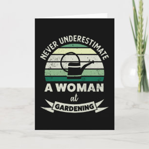 Vrouw bij Gardening Funny Gardener Gifts mama Kaart