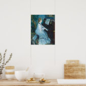 Vrouw bij Piano door Renior Wall Art Print (Keuken)