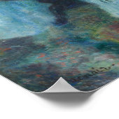 Vrouw bij Piano door Renior Wall Art Print (Hoek)