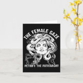 Vrouw blik verstenen het patriarchaat kaart (Gele Bloem)