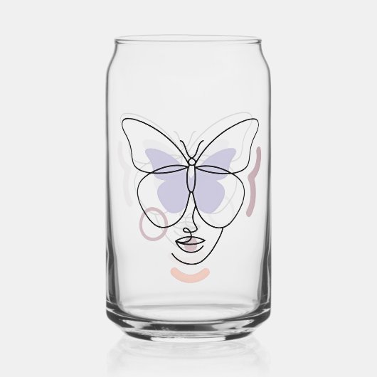Vrouw Blikvorm Glas (Voorkant)