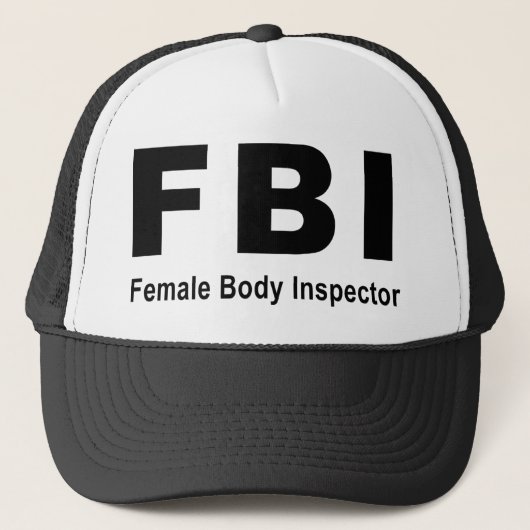 Vrouw Body Inspecteur Trucker Pet (Voorkant)