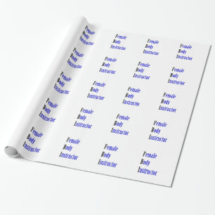 Vrouw Body Instructor Cadeaupapier
