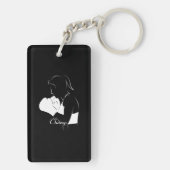 Vrouw Boxer Champ Sleutelhanger (achterkant)